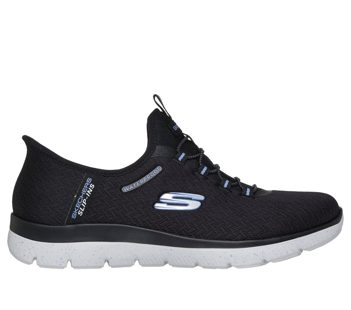 BLACK / LIGHT BLUE,6.0,Medium