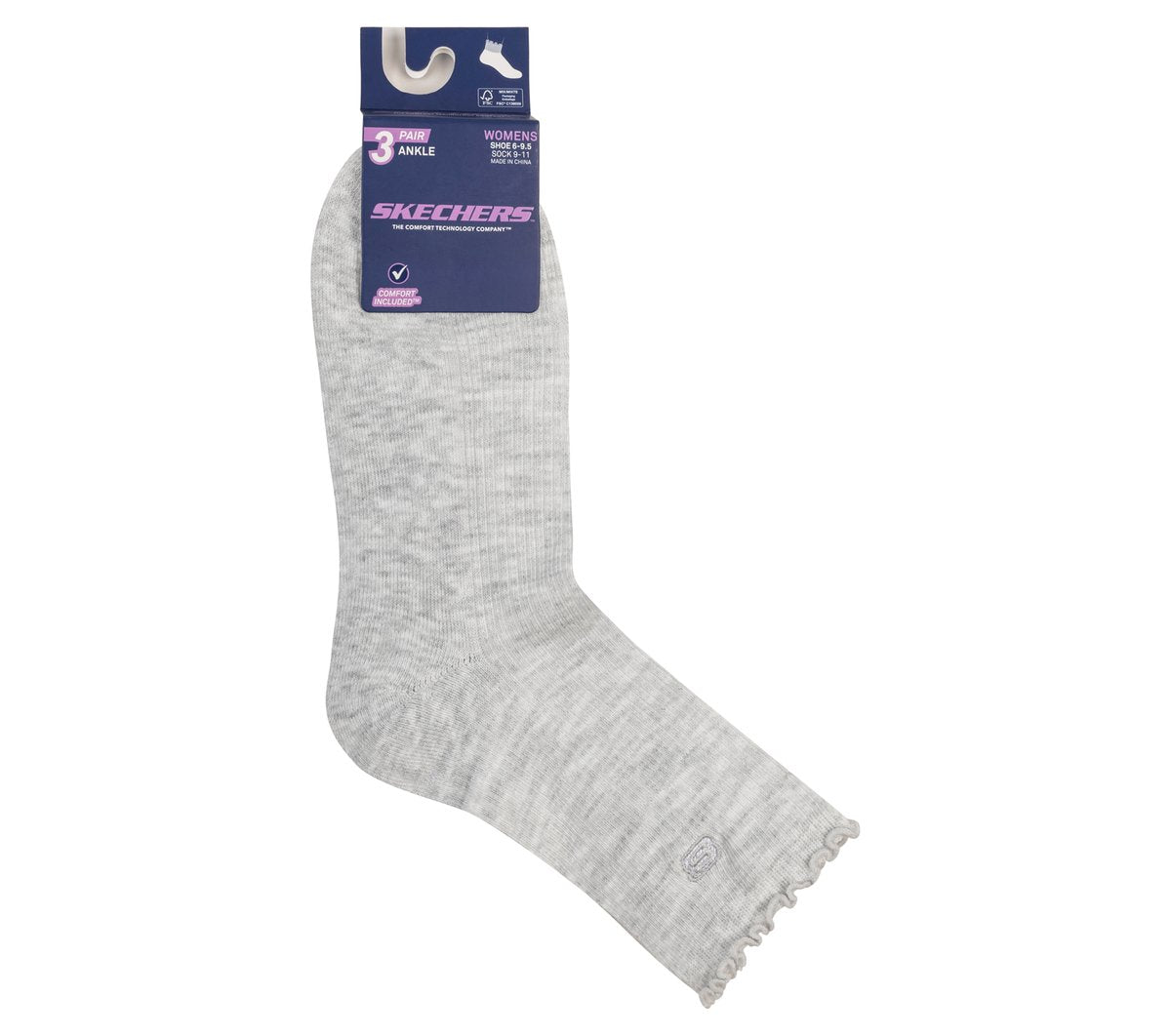 3 Pack Women's Ankle Lettuce Socks | Skechers on sale