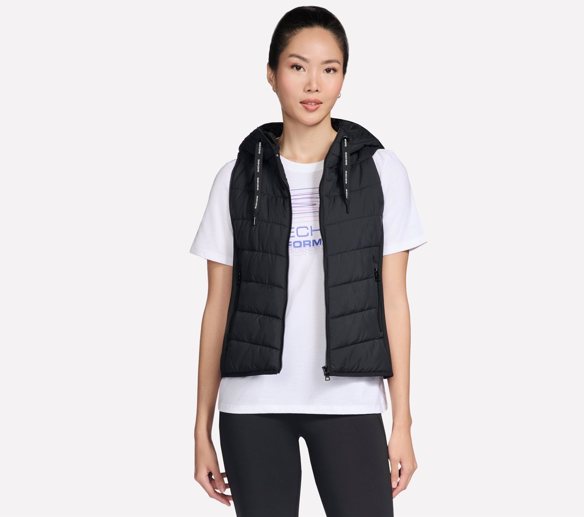 Performance Elite Cozy Fit Hooded Vest | Women Skechers discount