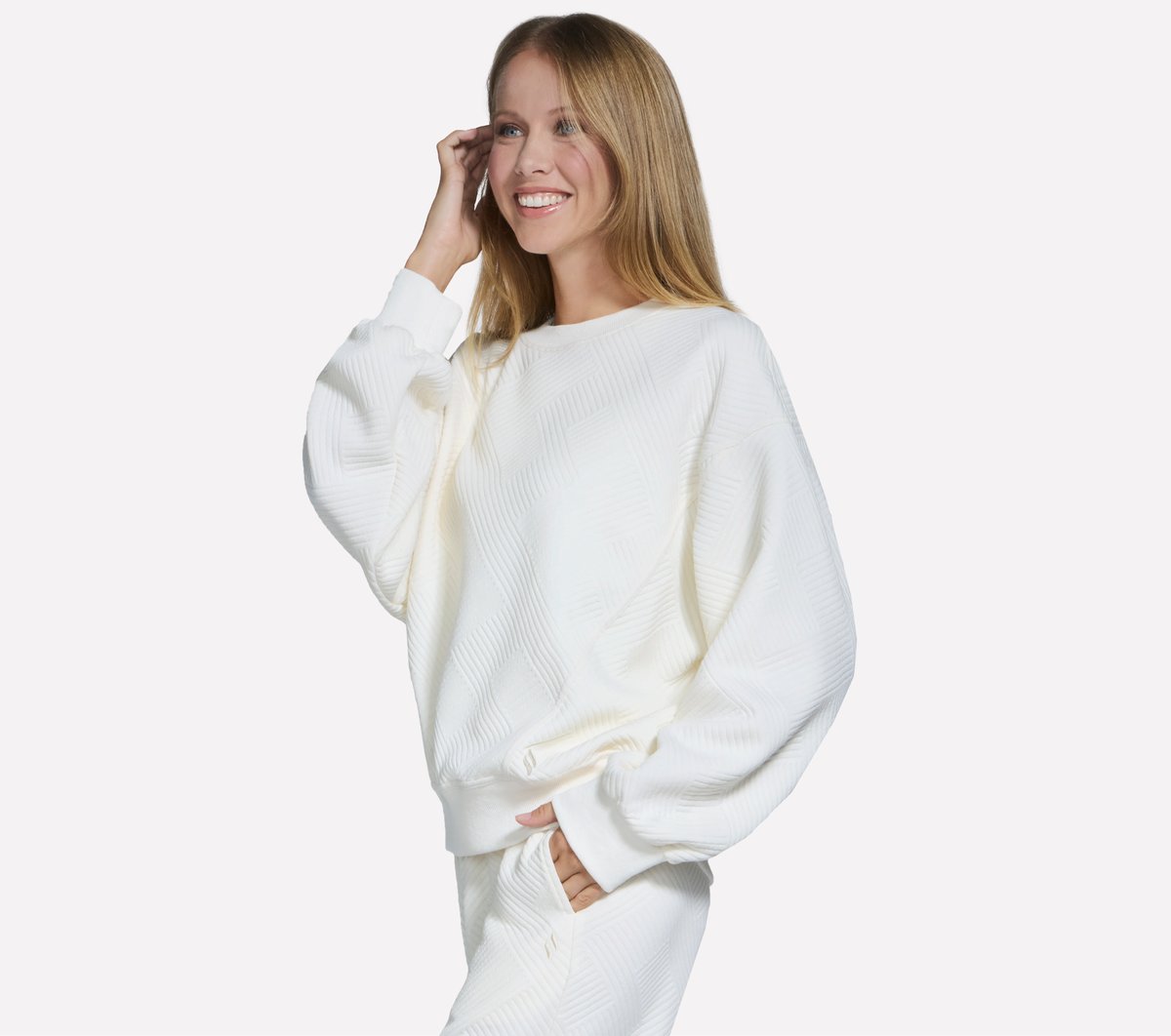 Downtown Cozy Fit Long Sleeve Crew | Women Skechers sale
