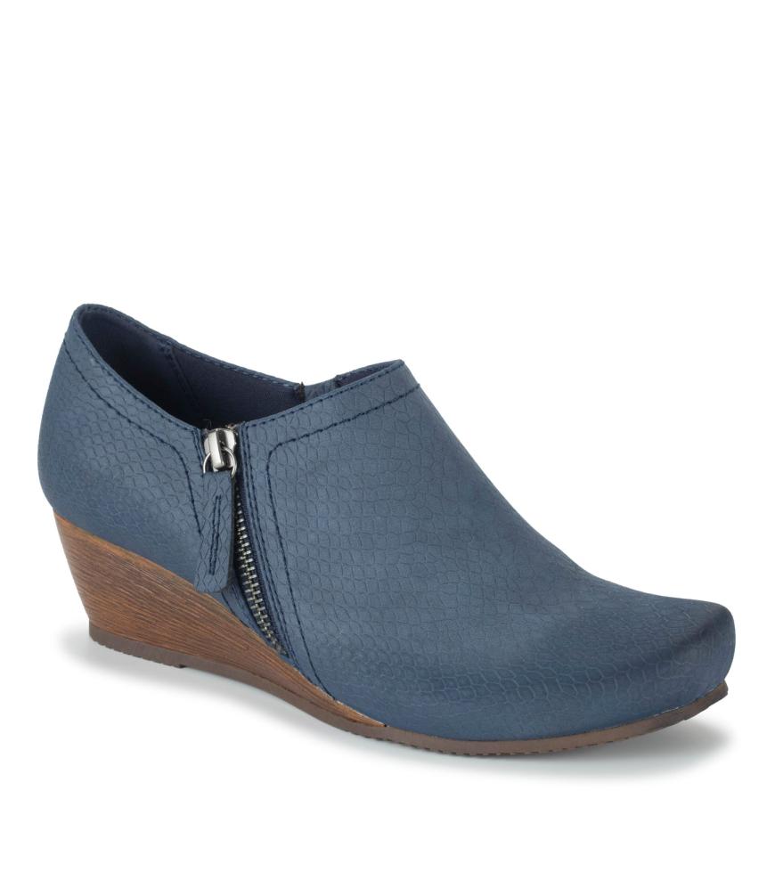 Baretraps Booties | Women Louise Wedge Ankle Bootie - Midnight | Baretraps Midnight