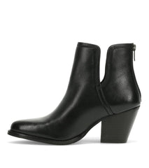 Baretraps Booties | Women Nanny Block Heel Bootie Black Leather