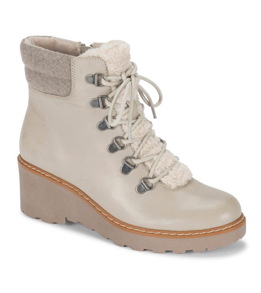Baretraps Booties | Women Nasha Lace Up Wedge Bootie Taupe