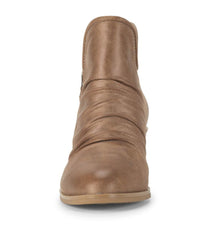 Baretraps Booties | Women Serenity Block Heel Bootie Taupe Microfiber