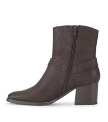 Baretraps Booties | Women Tiana Block Heel Bootie Dark Brown