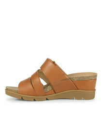 Baretraps Classic Comfort Sandals | Women Michi Wedge Sandal Dark Caramel