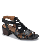 Baretraps Classic Comfort Sandals | Women Velvet Block Heel Sandal Black