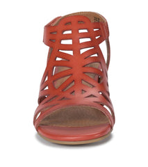 Baretraps Classic Comfort Sandals | Women Velvet Block Heel Sandal Paprika