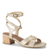 Baretraps Classic Comfort Sandals | Women Vivian Block Heel Sandal Light Gold