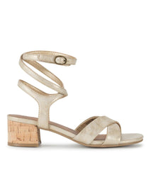 Baretraps Classic Comfort Sandals | Women Vivian Block Heel Sandal Light Gold