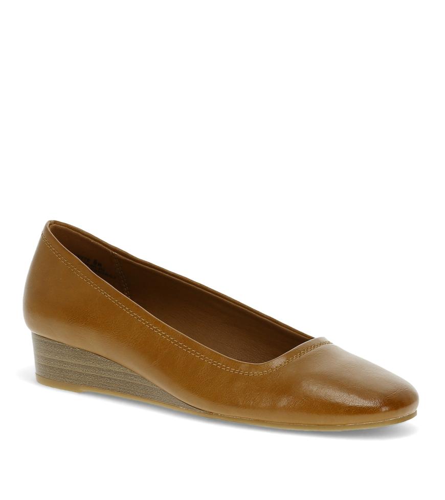 Baretraps Dress Shoes | Women Covette Wedge Slip On Dark Cognac