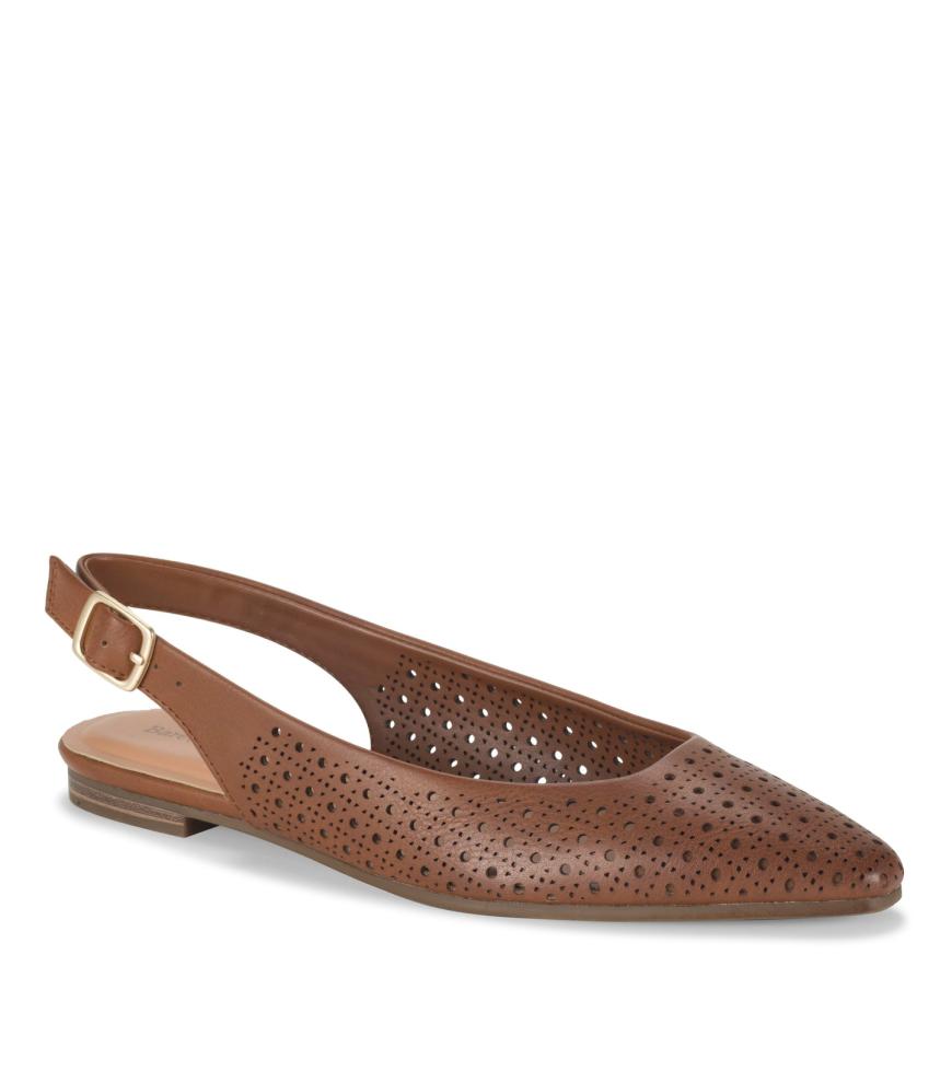 Baretraps Flats & Loafers | Women Riva Slingback Flat Dark Beechnut