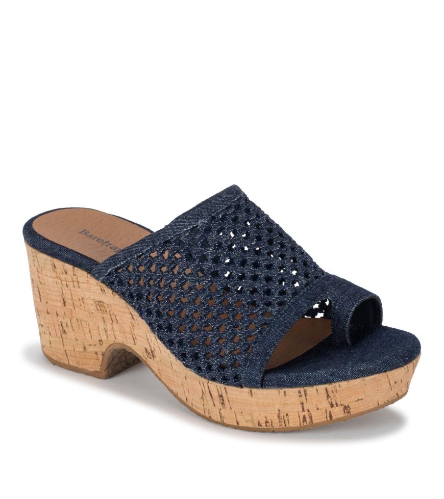 Baretraps Slides & Slip On Sandals | Women Bethie Wedge Sandal Dark Denim