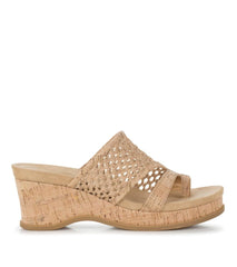 Baretraps Slides & Slip On Sandals | Women Cherish Wedge Sandal Natural