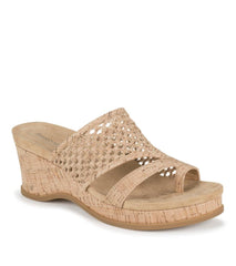 Baretraps Slides & Slip On Sandals | Women Cherish Wedge Sandal Natural