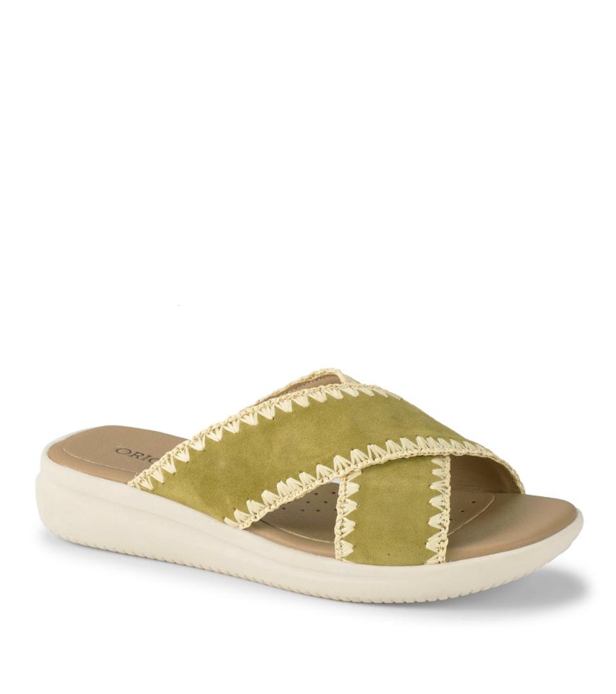 Baretraps Slides & Slip On Sandals | Women Dolinda Slide Sandal Kelp Suede