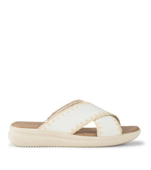 Baretraps Slides & Slip On Sandals | Women Dolinda Slide Sandal Off White Leather