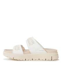 Baretraps Slides & Slip On Sandals | Women Haliah Slide Sandal White Leather