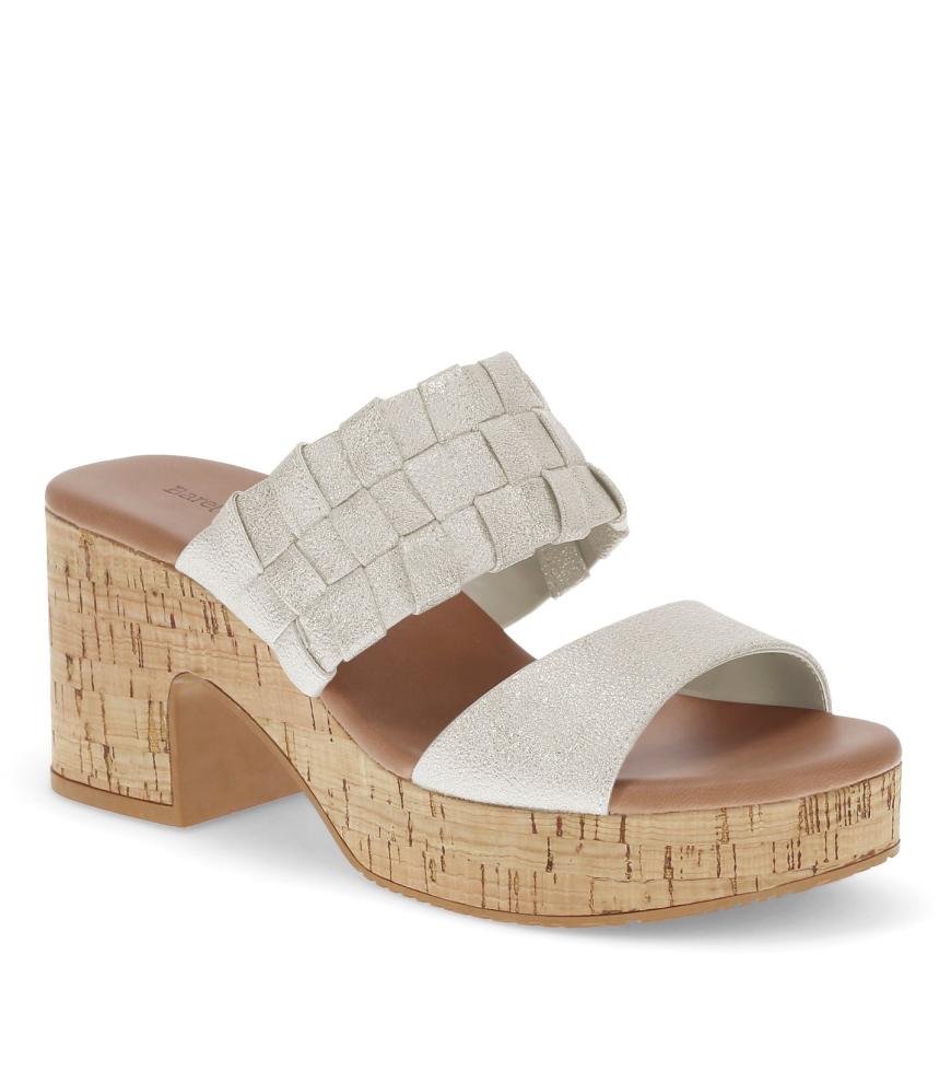 Baretraps Slides & Slip On Sandals | Women Mavis Block Heel Slide Sandal Champagne