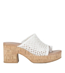 Baretraps Slides & Slip On Sandals | Women Michaela Block Heel Sandal White