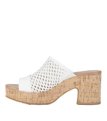 Baretraps Slides & Slip On Sandals | Women Michaela Block Heel Sandal White