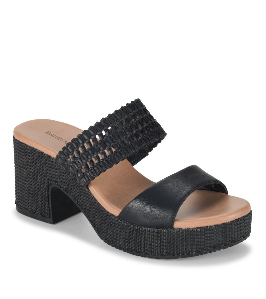Baretraps Slides & Slip On Sandals | Women Myles Block Heel Sandal Black