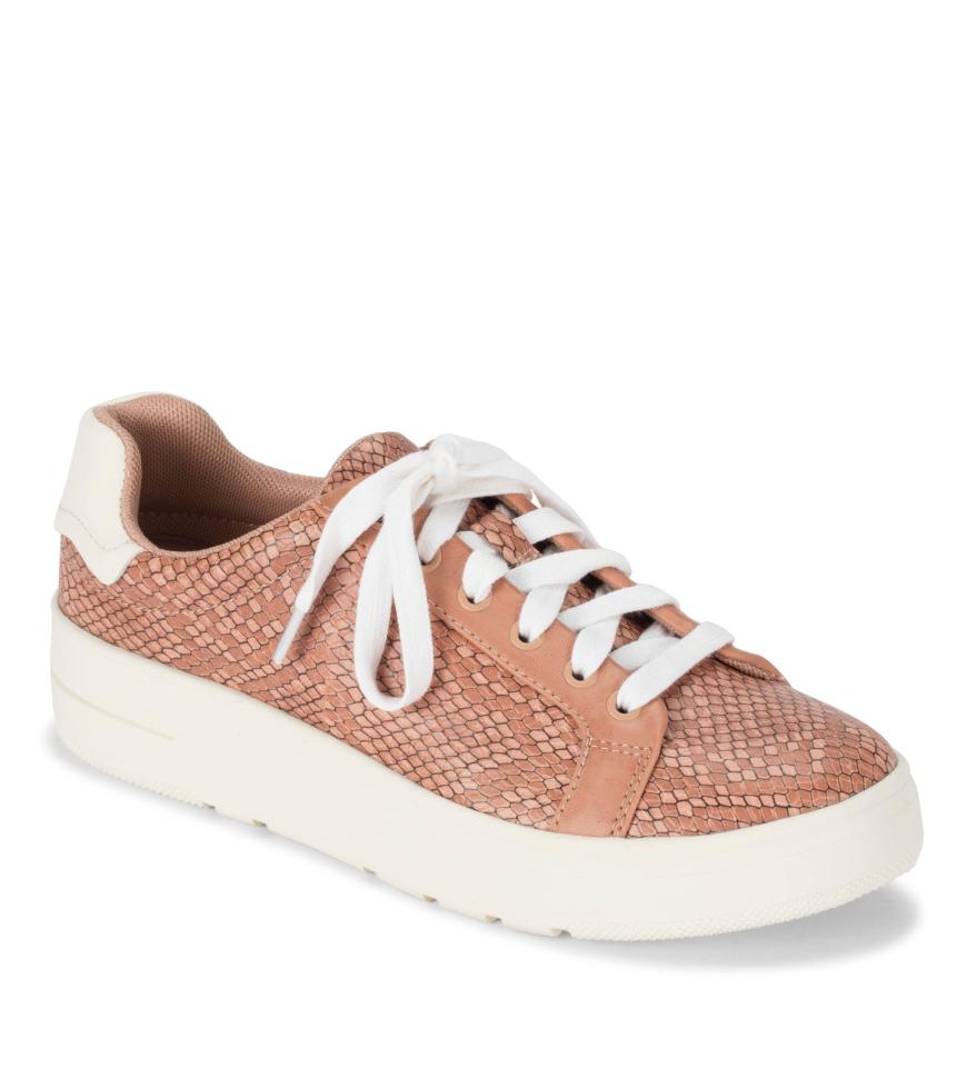 Baretraps Sneakers | Women Nishelle Lace Up Sneaker Soft Pink Snake