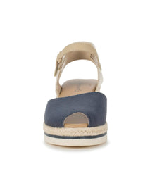 Baretraps Wedge Sandals | Women Acadia Peep Toe Wedge Sandal Navy Blue