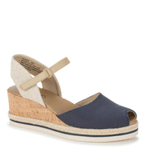 Baretraps Wedge Sandals | Women Acadia Peep Toe Wedge Sandal Navy Blue