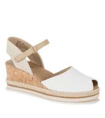 Baretraps Wedge Sandals | Women Acadia Peep Toe Wedge Sandal White