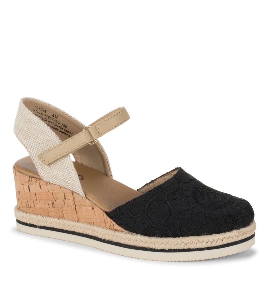 Baretraps Wedge Sandals | Women Alycia Closed Toe Wedge Sandal Black