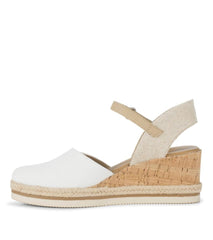 Baretraps Wedge Sandals | Women Alycia Closed Toe Wedge Sandal White