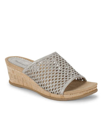 Baretraps Wedge Sandals | Women Flossey Wedge Slide Sandal Champagne