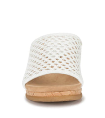 Baretraps Wedge Sandals | Women Flossey Wedge Slide Sandal White