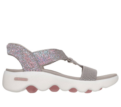 Slip-ins: GO WALK Massage Fit Sandal - Confetti Sky | Women Skechers outlet