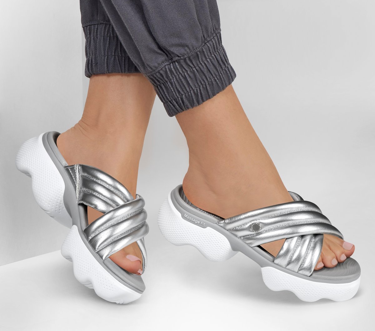 Martha Stewart:Massage Fit Edge - Shine Bright | Women Skechers for sale