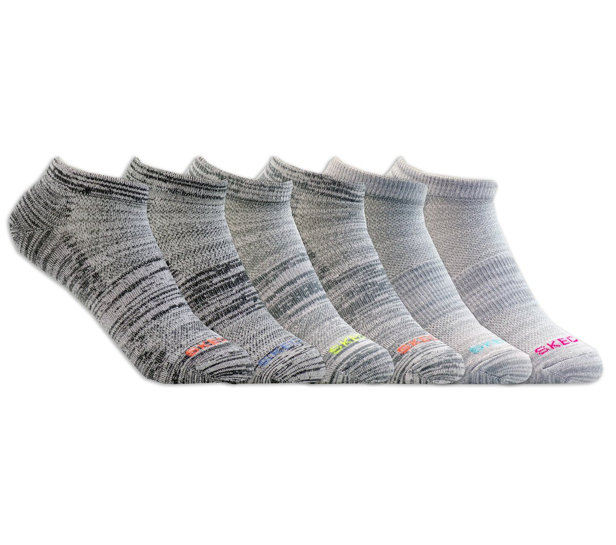 6 Pack Women's Low Cut Sport Stripe Socks | Skechers for sale