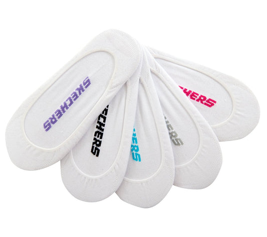 5 Pack Non Terry Solid Liner Socks | Skechers outlet