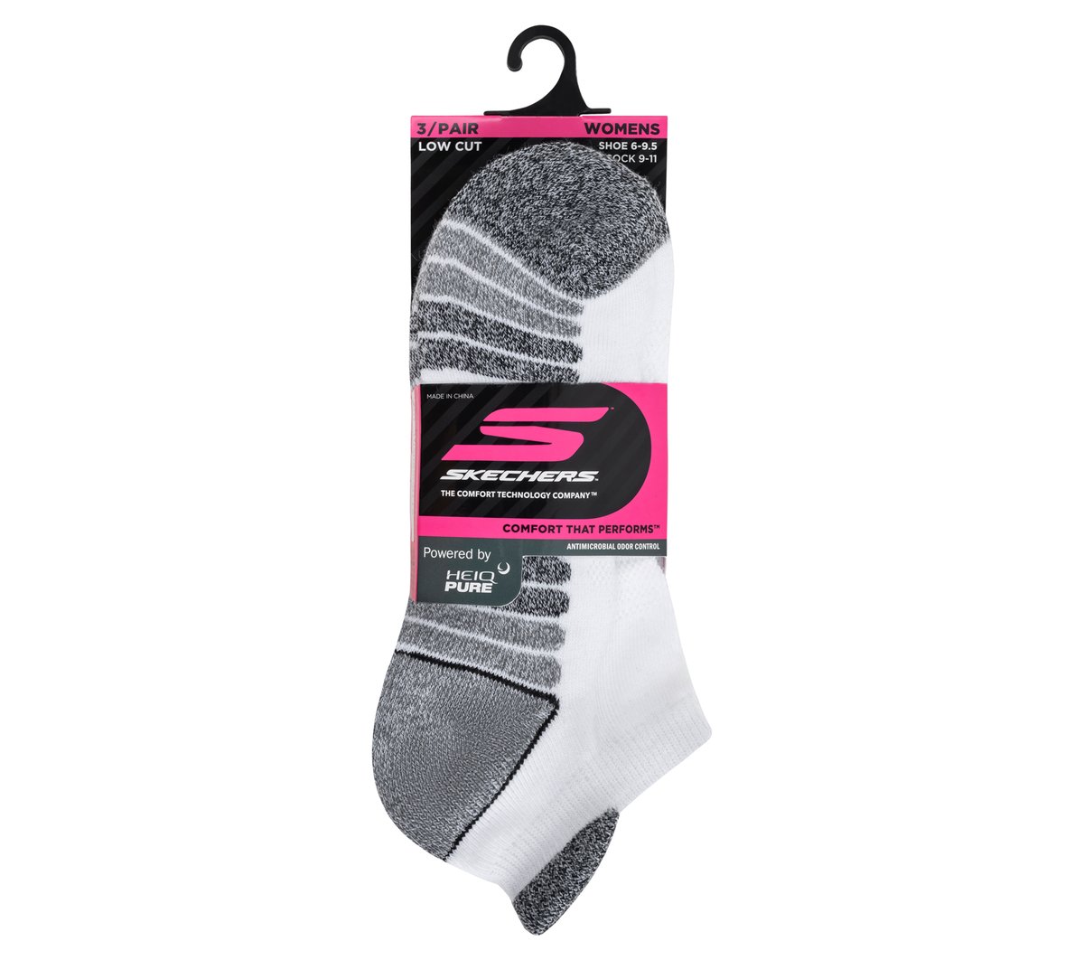 3 Pack Women's Half Terry Low Cut Socks | Skechers online shop