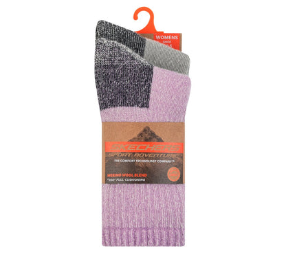 2 Pack Women's Crew Wool Socks | Skechers on sale