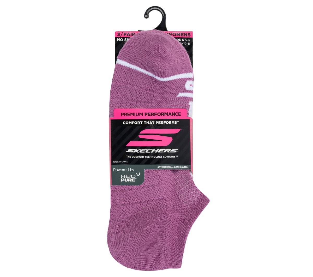 3 Pack Women's No Show Premium Basic Socks | Skechers online shop