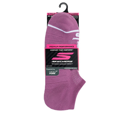 3 Pack Women's No Show Premium Basic Socks | Skechers online shop