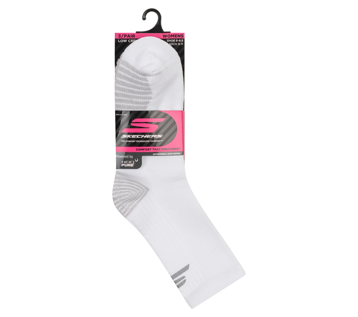 3 Pack Women's Half Terry Low Crew Socks | Skechers for sale