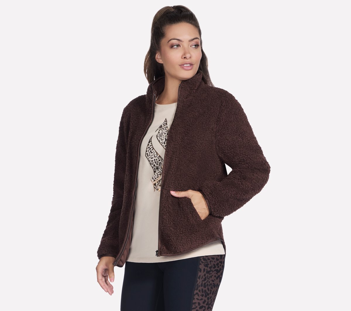 Skech-Sherpa Jacket | Women Skechers online shop