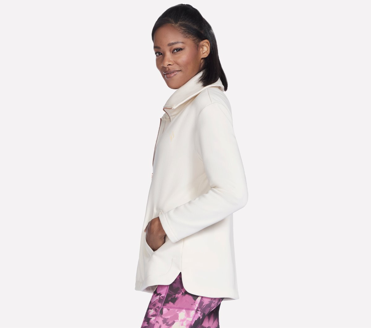 GO SNUGGLE Tunic Full Zip Jacket | Women Skechers outlet