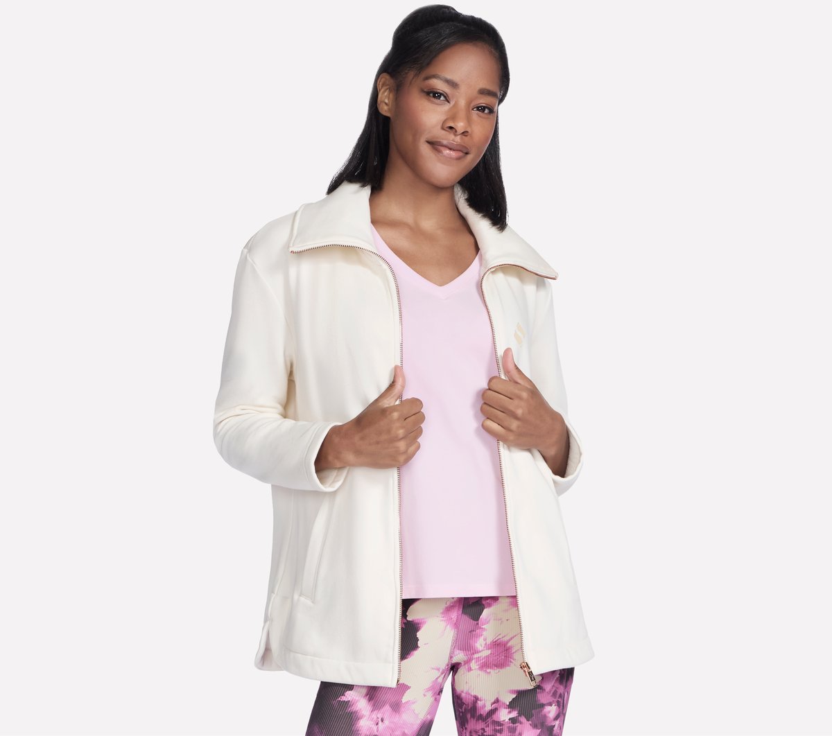GO SNUGGLE Tunic Full Zip Jacket | Women Skechers outlet