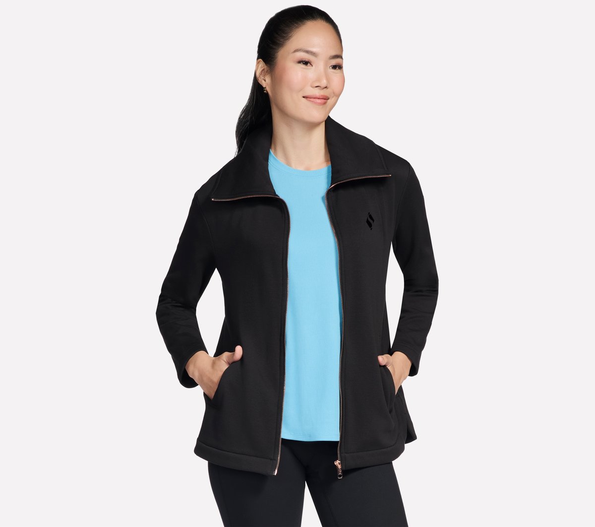 GO SNUGGLE Tunic Full Zip Jacket | Women Skechers sale
