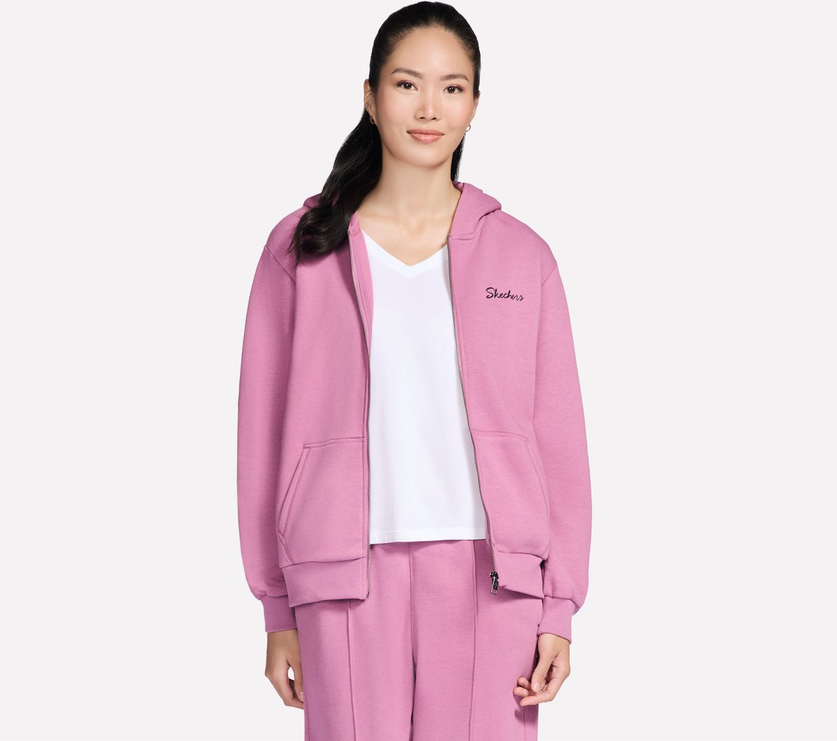 SKECH SWEATS Signature Full Zip Hoodie | Women Skechers on sale