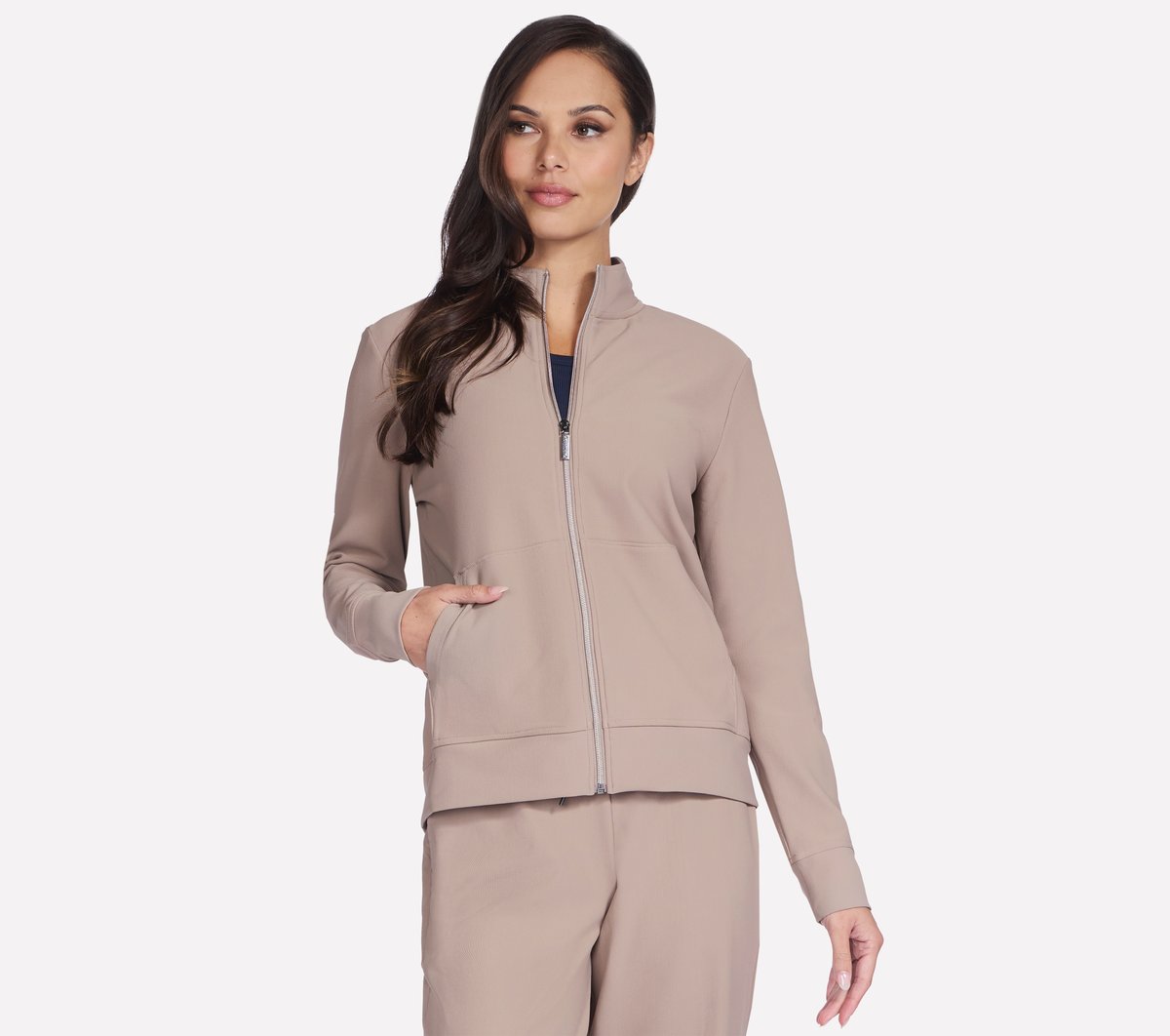 GO Luxe Rib Everyday Full Zip Jacket | Women Skechers discount