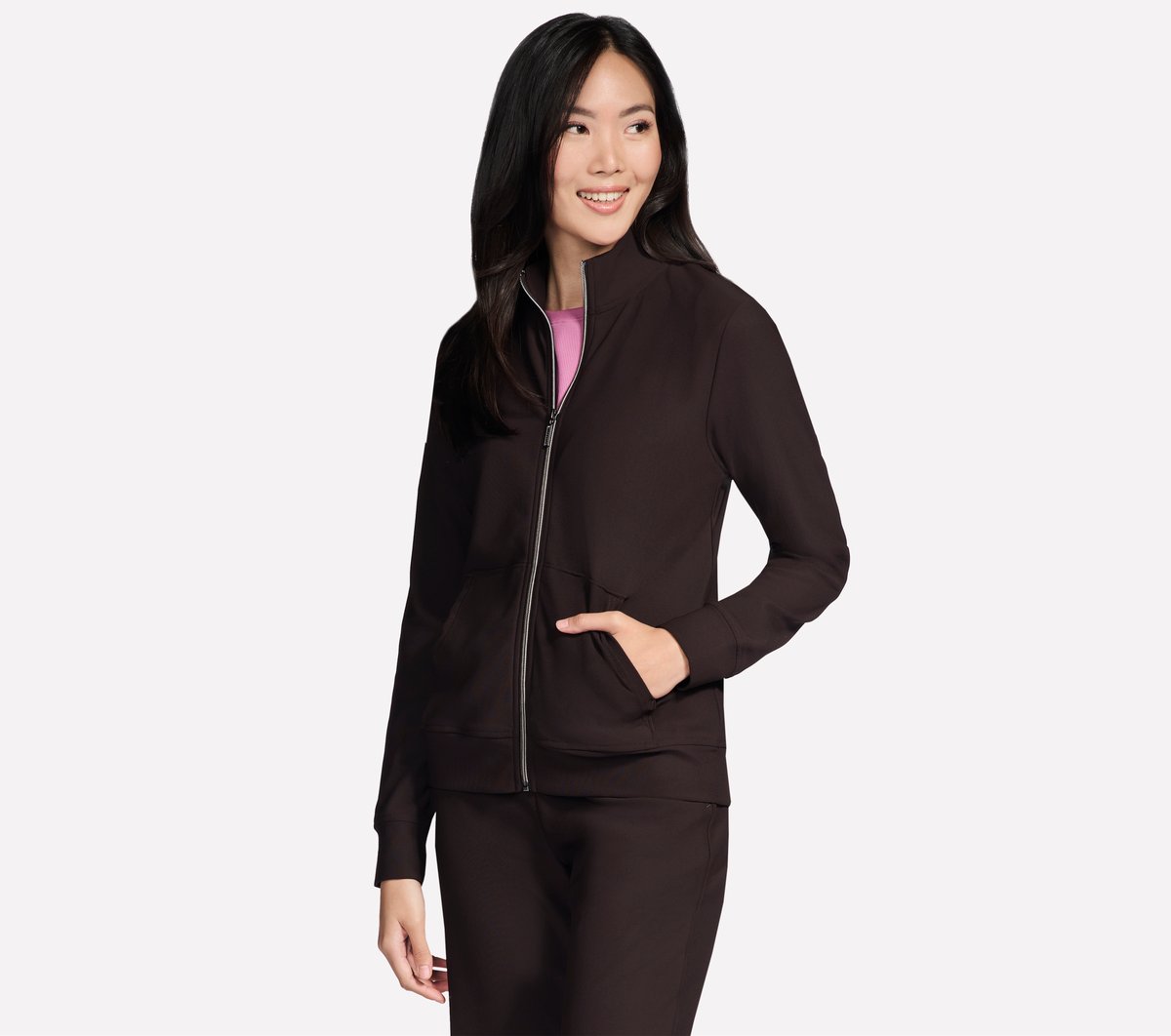 GO Luxe Rib Everyday Full Zip Jacket | Women Skechers for sale
